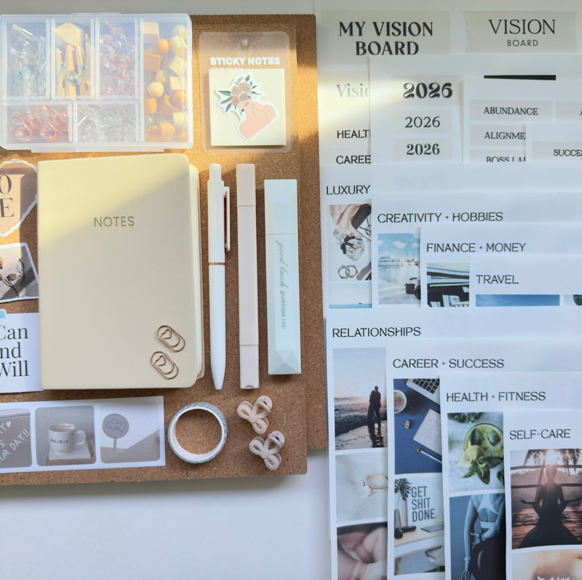 2026 Vision Board Kit – Create the Life You Imagine