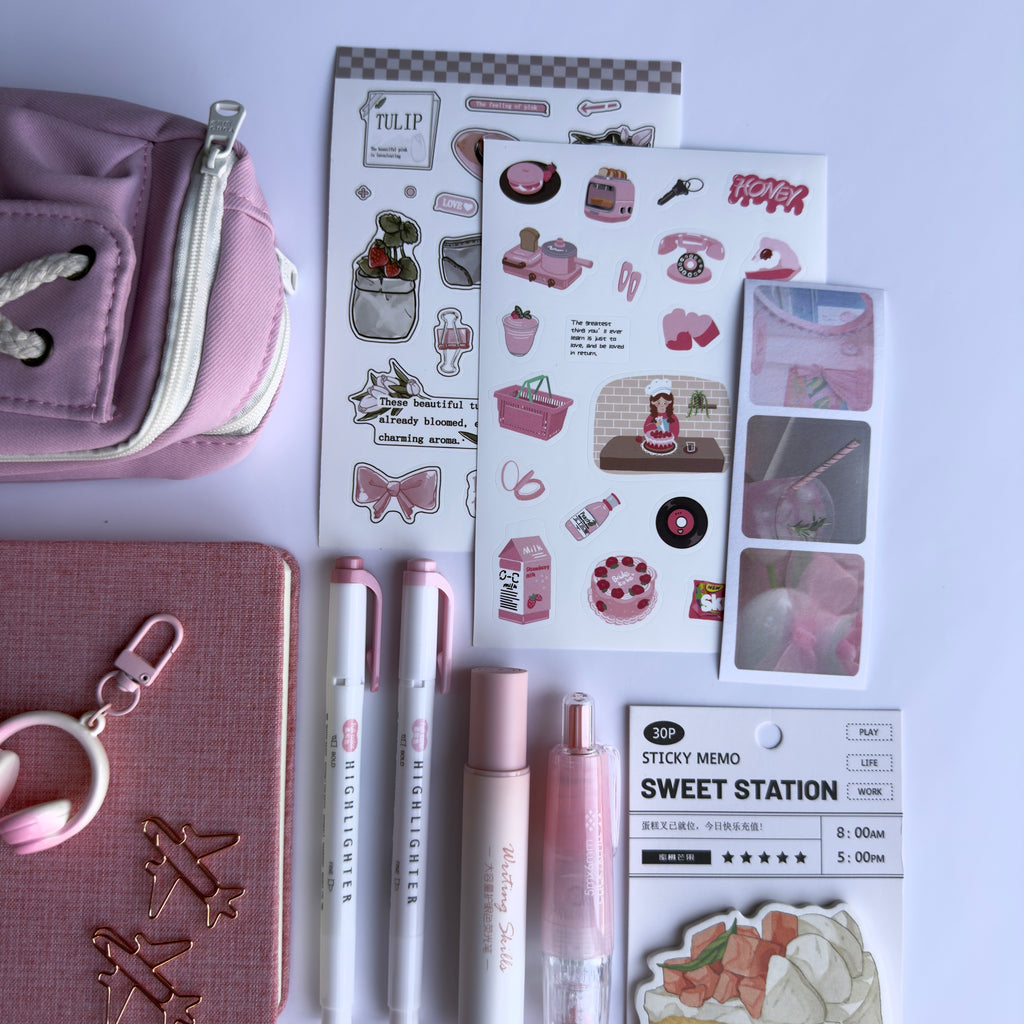 Pink Tulip Journal Set 🩷
