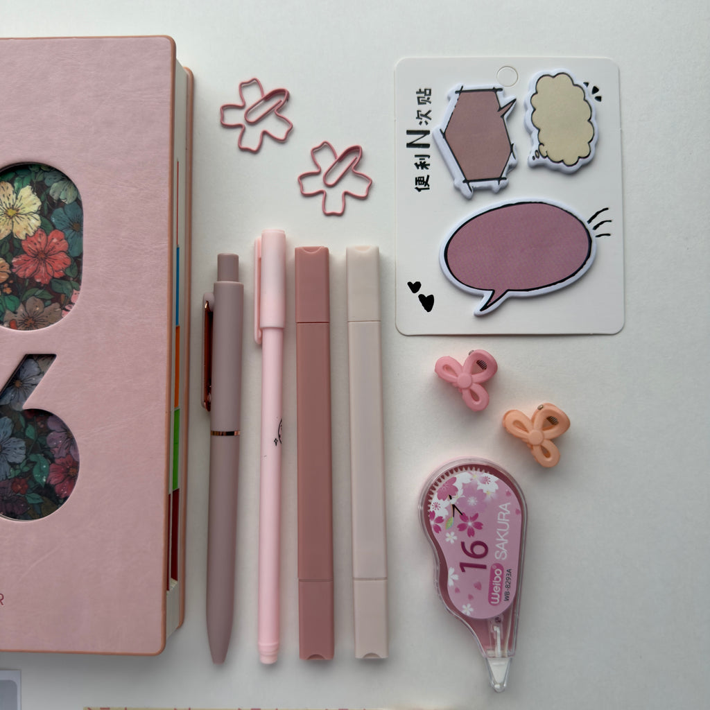 🌸 Pink 2026 Year Goal Planner Bundle