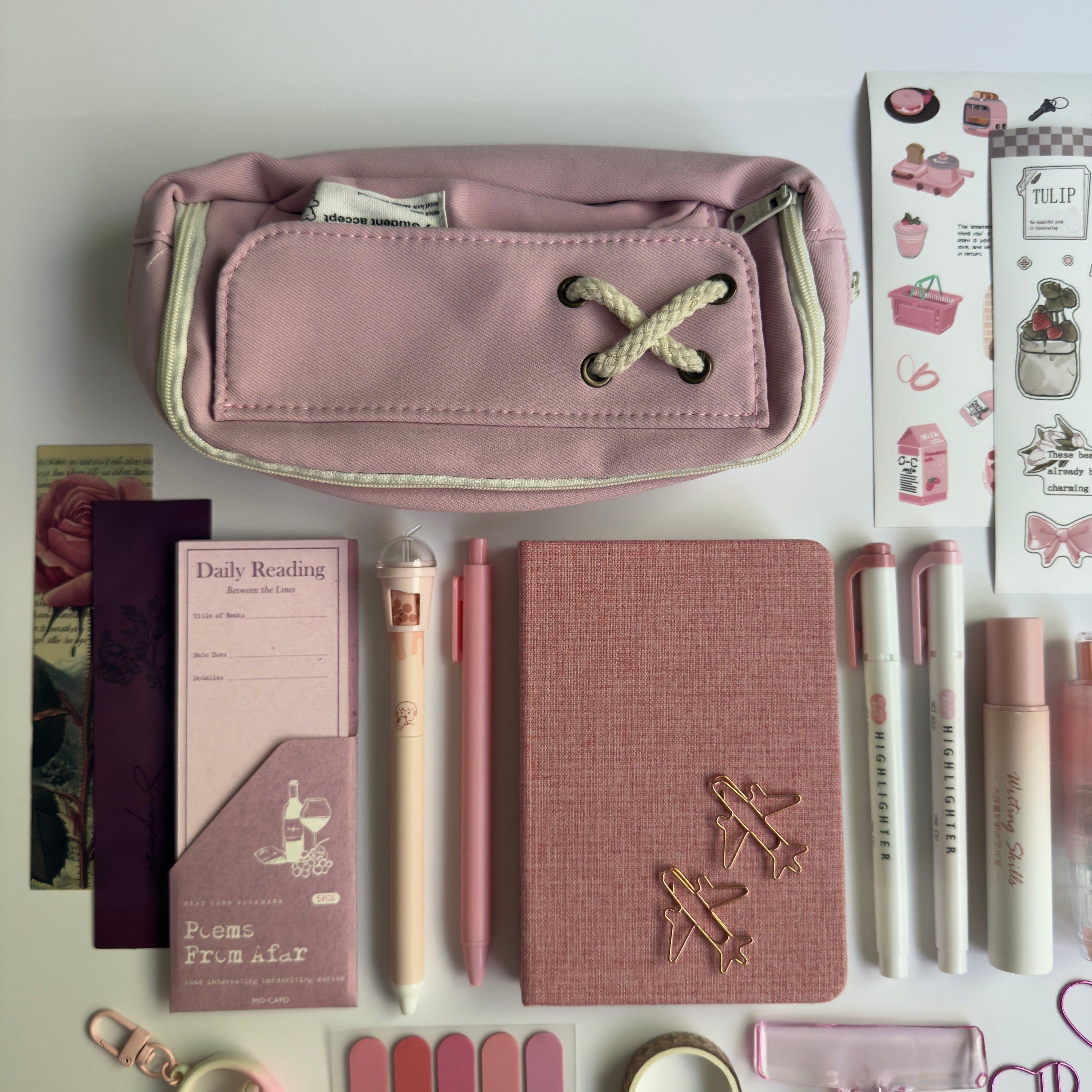 Pink Tulip Journal Set 🩷
