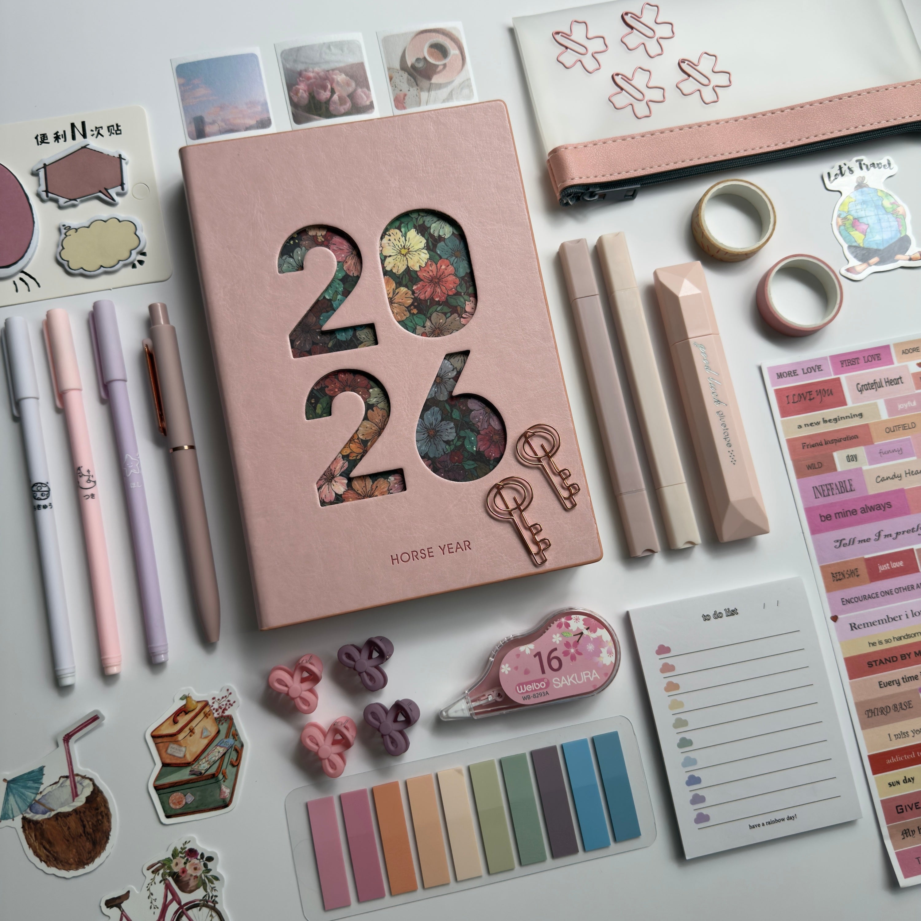 🌸 Pink 2026 Year Planner Bundle