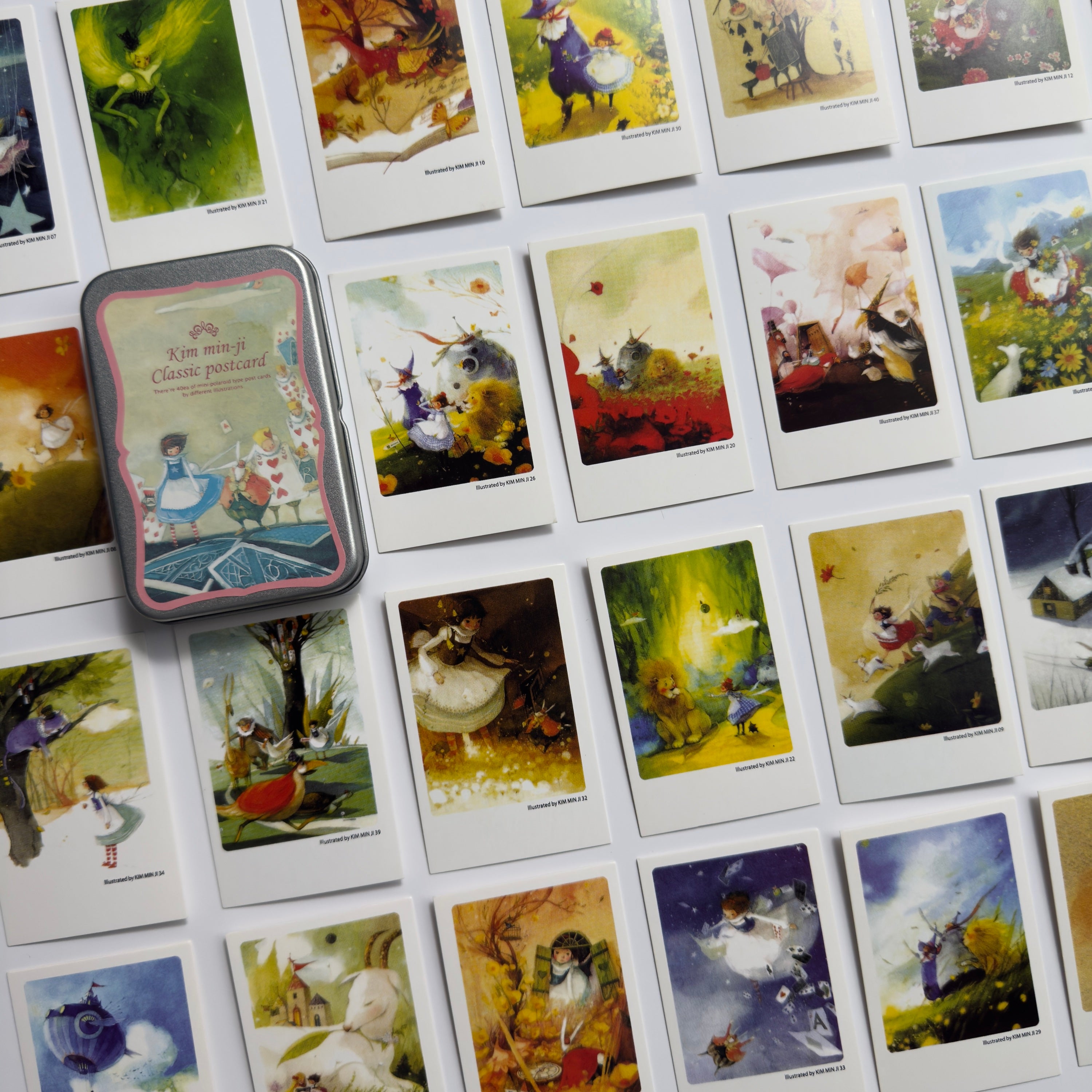🧚‍♀️ Kim Min-Ji Classic Collection - Mini Postcards in a Tin Box