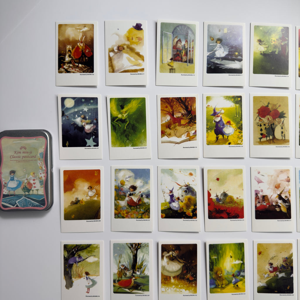 🧚‍♀️ Kim Min-Ji Classic Collection - Mini Postcards in a Tin Box