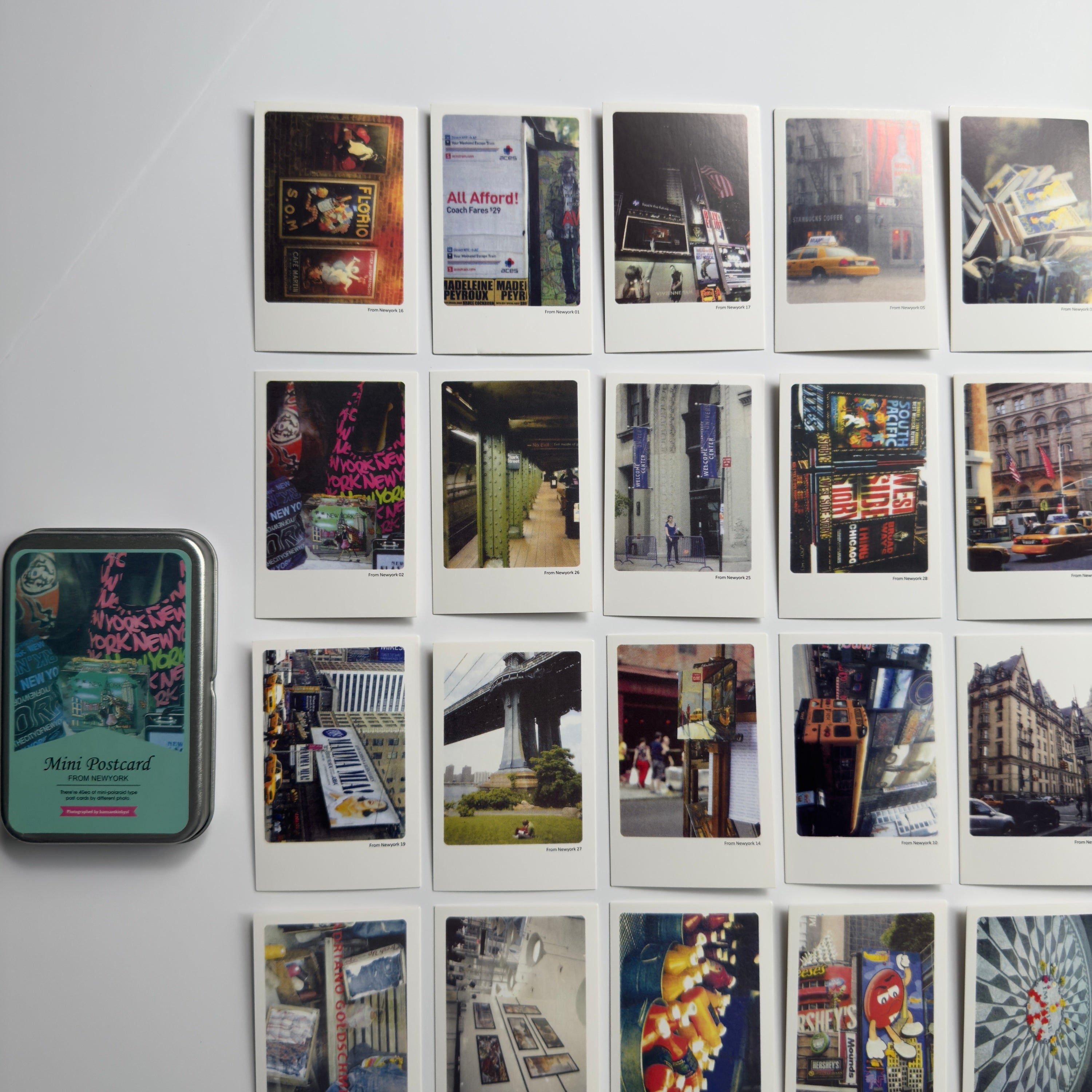 🗽New York Collection - Mini Postcards in a Tin Box