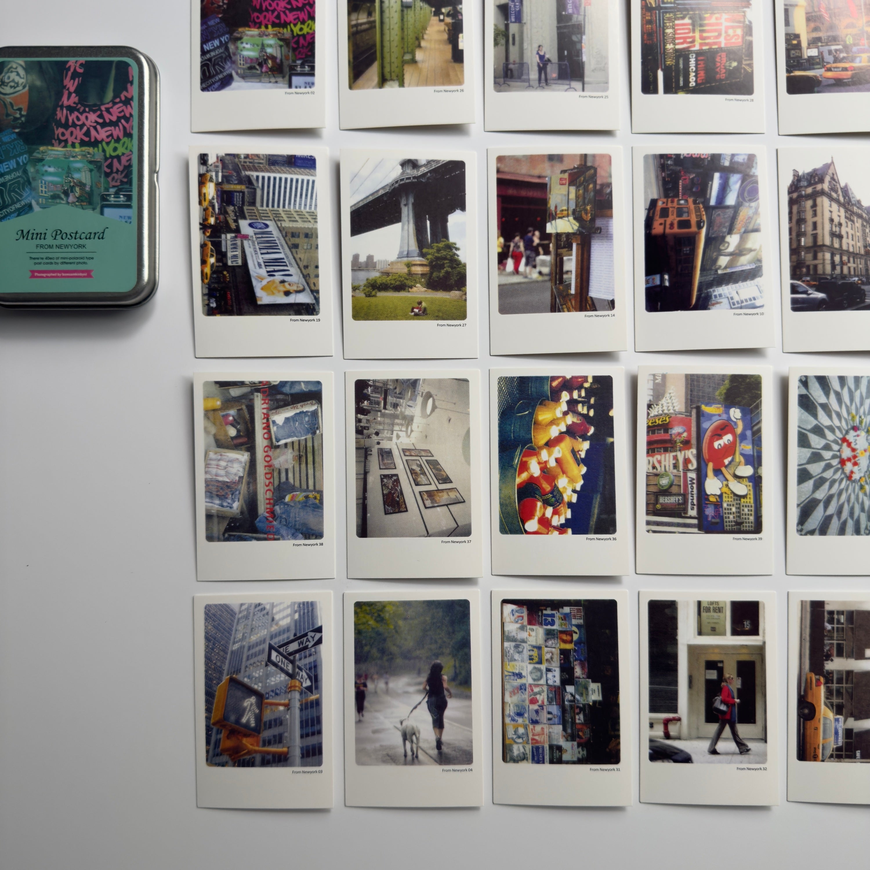 🗽New York Collection - Mini Postcards in a Tin Box