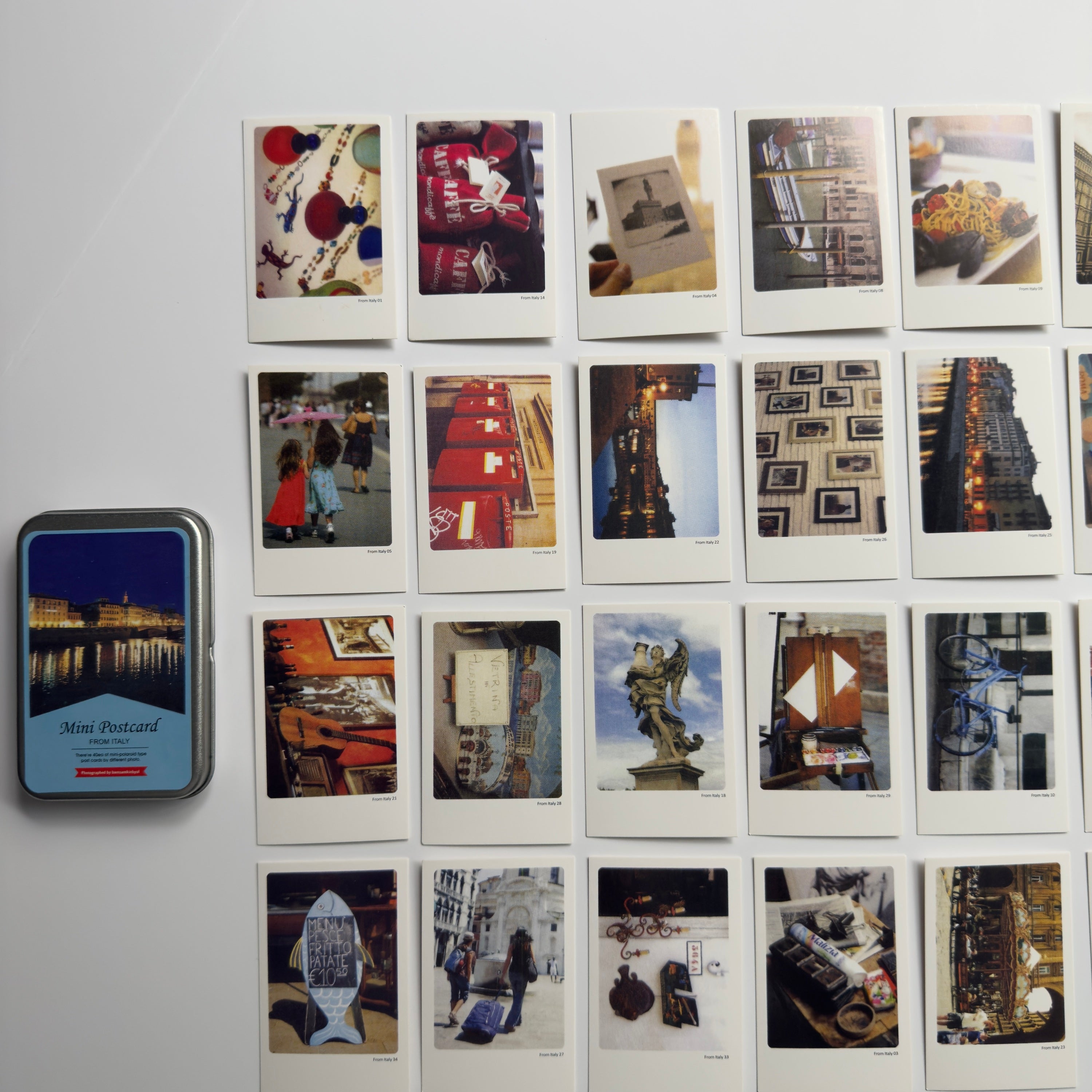 🇮🇹 Italy Collection - Mini Postcards in a Tin Box